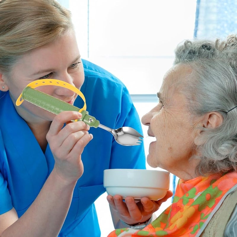 Ergonomic Adaptive Spoon For Elderly And Disabled Persons Non Slip Handle - Image 4